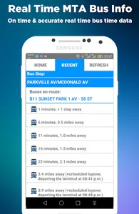 NYC Bus Time App screenshot 5