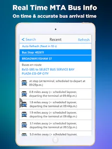 NYC Bus Time App screenshot 7