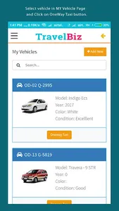 TravelBiz - oneway taxi servic screenshot 3