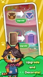 Idle Cat Makeover: Hair Salon screenshot 3