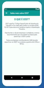 Consulta CEST screenshot 3