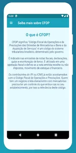 Consulta CFOP screenshot 4