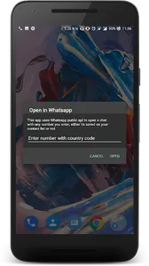 Open Unsaved in Whatsapp screenshot 0