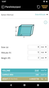 Area Volume Calculator screenshot 1