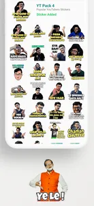 Indian YouTubers Stickers screenshot 2