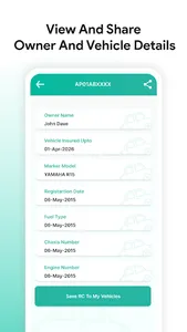 RTO Vehicle Information screenshot 2