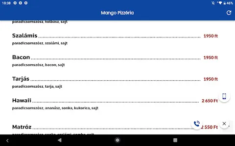 Mango Pizzéria screenshot 2