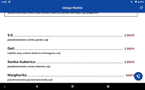 Mango Pizzéria screenshot 3