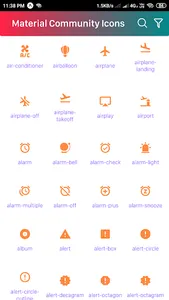 Icons List screenshot 1