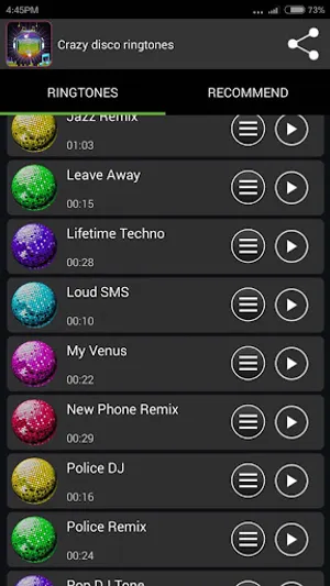 Crazy Disco Ringtones screenshot 2