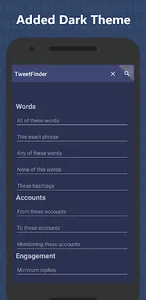 Tweet Finder - Advanced Search screenshot 1