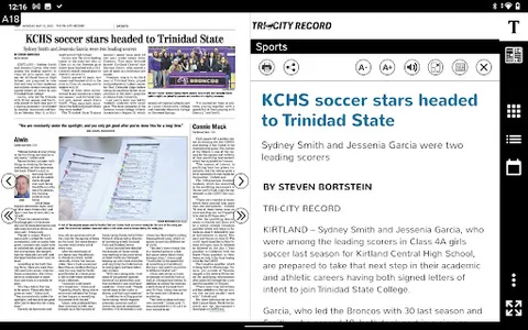 Tri-City Record NM eEdition screenshot 4