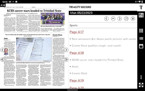 Tri-City Record NM eEdition screenshot 5