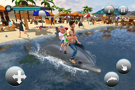 Dolphin Transport Beach game screenshot 14