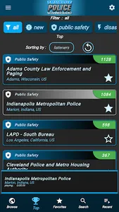 Tru Blue Police Scanner Radio screenshot 1