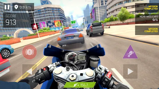 Real Moto Rider: Traffic Race screenshot 0