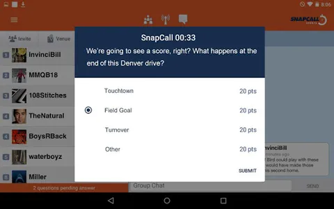 SnapCall Sports screenshot 6