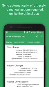 Autosync for Google Drive screenshot 1