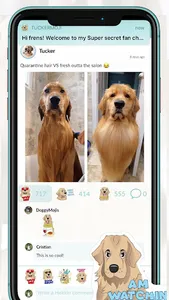 TuckerMoji - Golden Dog Sticke screenshot 2