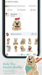 TuckerMoji - Golden Dog Sticke screenshot 3