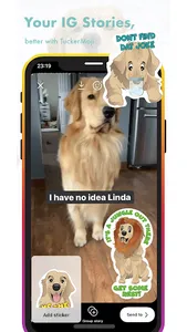 TuckerMoji - Golden Dog Sticke screenshot 5