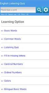 English Listening Quiz screenshot 0