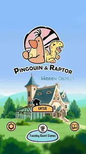 Pingouin&Raptor: Hidden Object screenshot 1