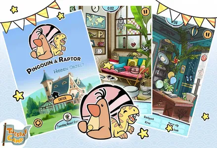 Pingouin&Raptor: Hidden Object screenshot 6