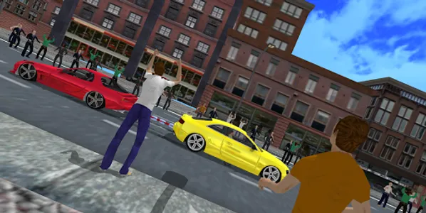 Tug of War Chained Cars : Impo screenshot 1