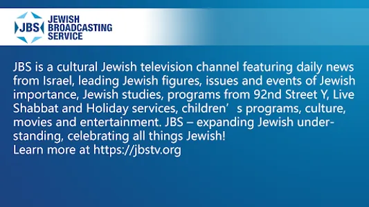 JBS -Jewish Broadcasting Serv. screenshot 23