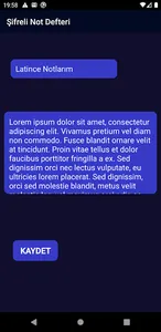 Şifreli Not Defteri AES Koruma screenshot 2