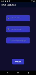 Şifreli Not Defteri AES Koruma screenshot 3