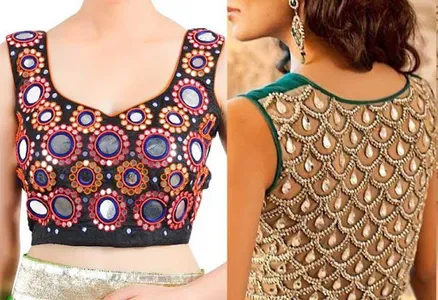 Mirror Work Blouse Designs screenshot 1