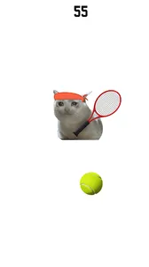 Cute Cat Meme Tennis screenshot 5