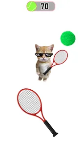 Cute Cat Meme Tennis screenshot 9