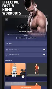 Home Fitness: Dumbbell Workout screenshot 10