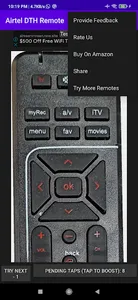 Airtel DTH remote screenshot 1