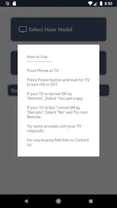 Haier TV Remote screenshot 1