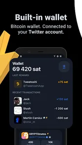 Tweetoshi - Twitter & Bitcoin screenshot 3