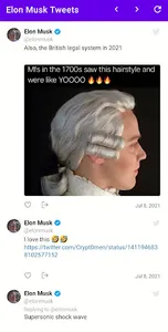 Elon Musk Tweets App screenshot 0