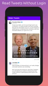 Biden Tweets screenshot 0