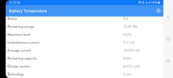 Battery Temperature screenshot 5