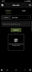 QR/Barcode Generator & Scanner screenshot 0