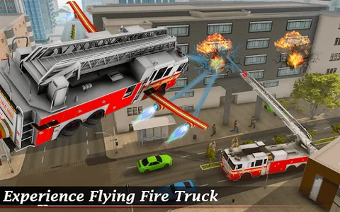 Flying Fire Truck Simulator screenshot 13