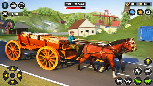 Horse Cart Transport Taxi Game screenshot 1