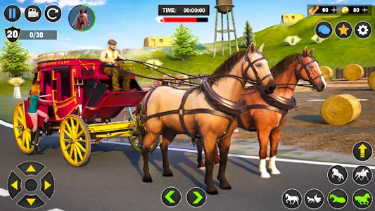 Horse Cart Transport Taxi Game screenshot 2