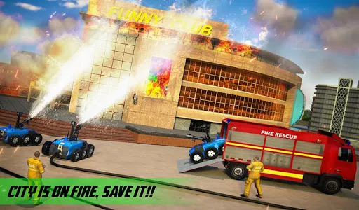 Fire Truck Robot Hero Firefigh screenshot 8