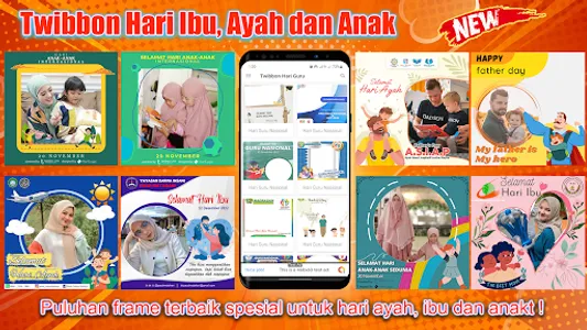 Twibbon Hari Ibu Ayah dan Anak screenshot 14