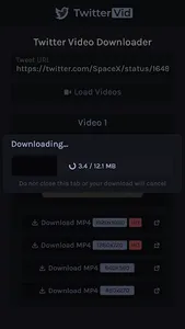 Twitter Video Downloader screenshot 2