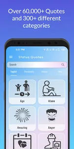 Status Quotes (60,000+ Quotes) screenshot 0
